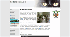 Desktop Screenshot of kattenziektes.com